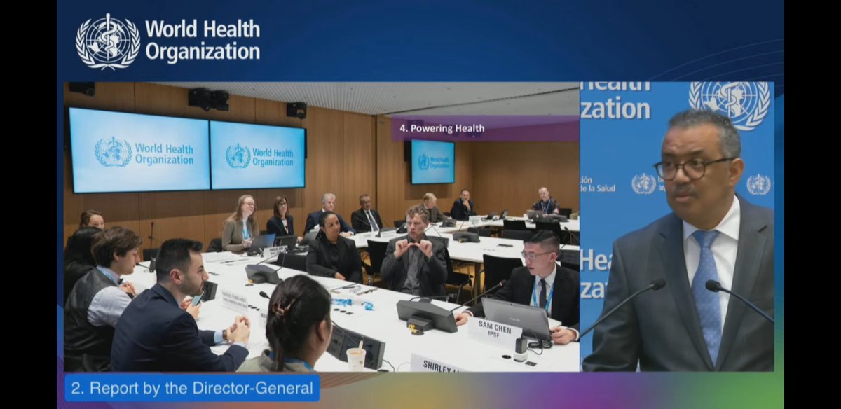 #EB152 @who @DrTedros highlights the work of the #WHOYouthCouncil and calls on member states to engage with #youth and collaborate with the council, to create you delegate programs!
#YOUTH
#globalhealth