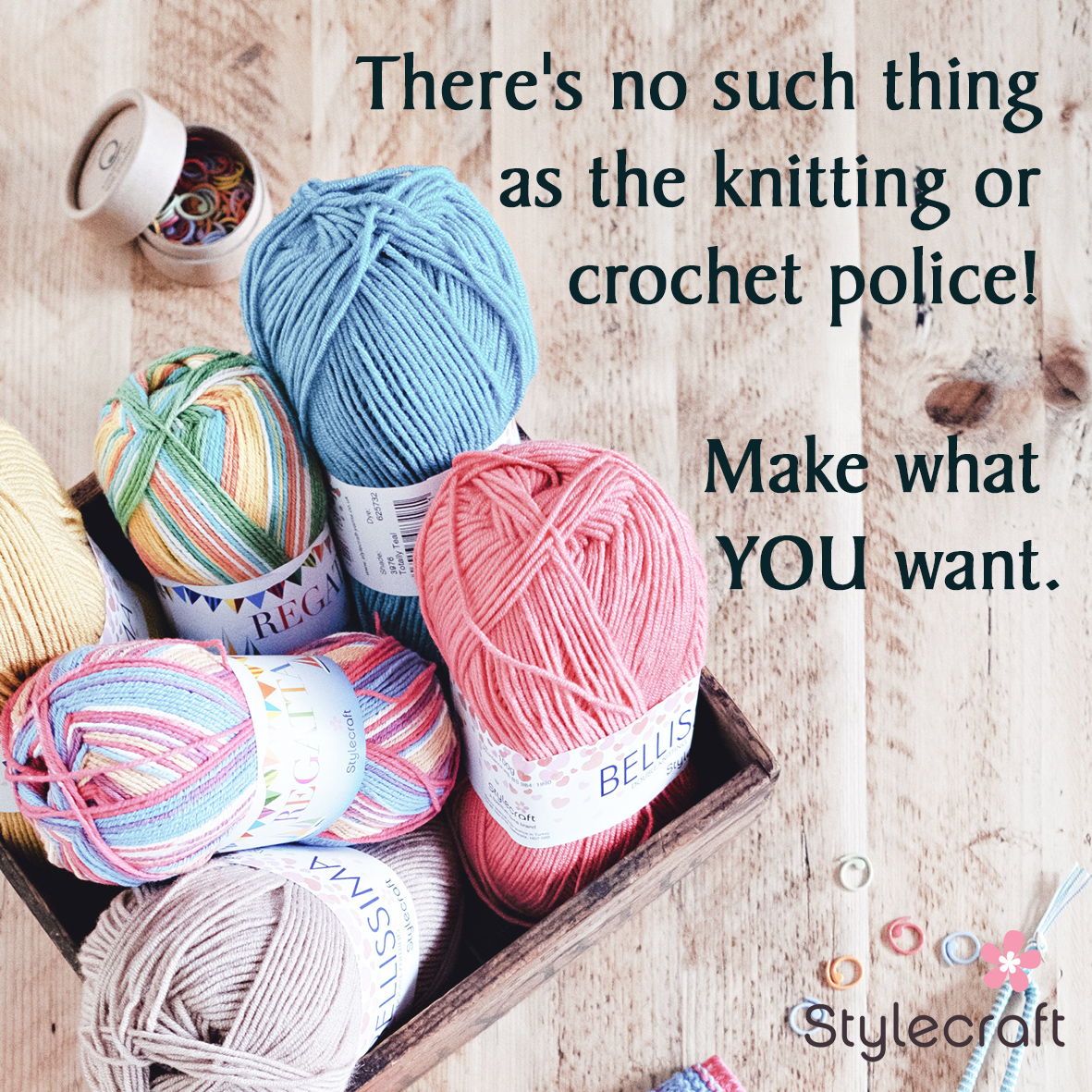 StylecraftYarn's tweet photo. It's your knitting or crochet https://t.co/NEHpcCPjdR