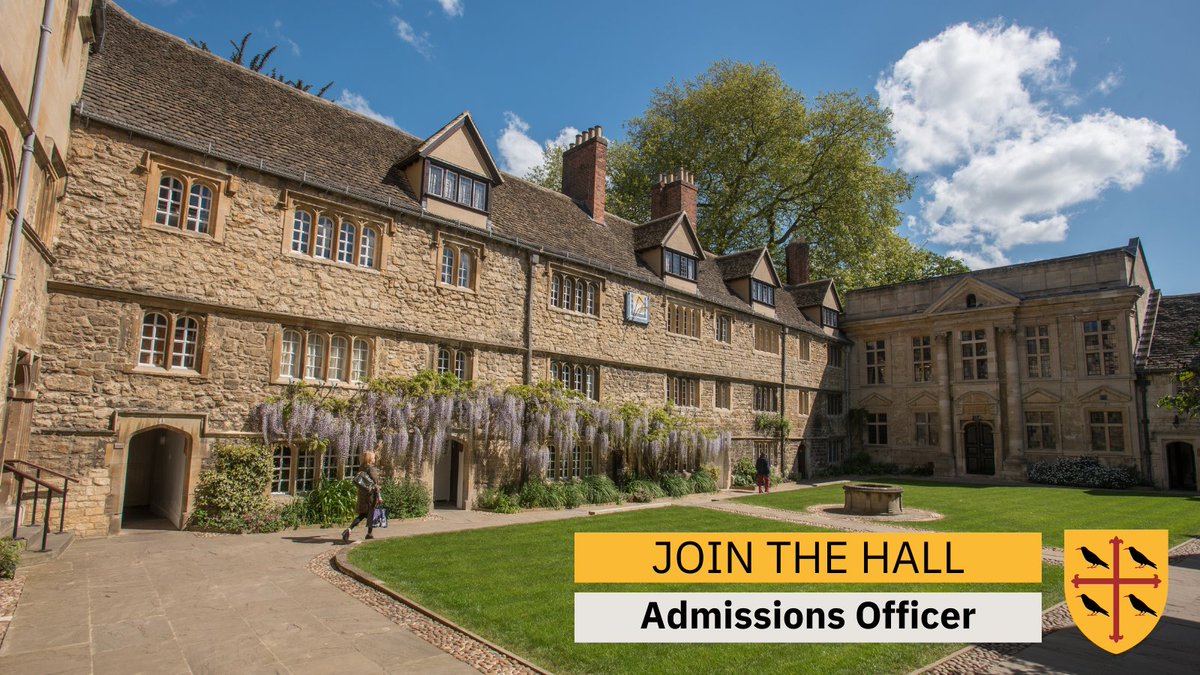 📣 We have two excellent opportunities to join the Hall as a Lodge Manager (full time, permanent) and Admissions Officer (full time, 12-month fixed term contract). seh.ox.ac.uk/vacancies #Jobs #OxfordJobs #Hiring #CollegeJobs