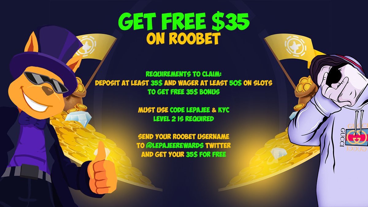 LepajeeRewards's tweet photo. $100 Giveaway

Retweet &amp; Tag 2 friends
Follow @Roobet 

Rolling in 3 days.
Good Luck 🤞 https://t.co/4zDKhrRXtm