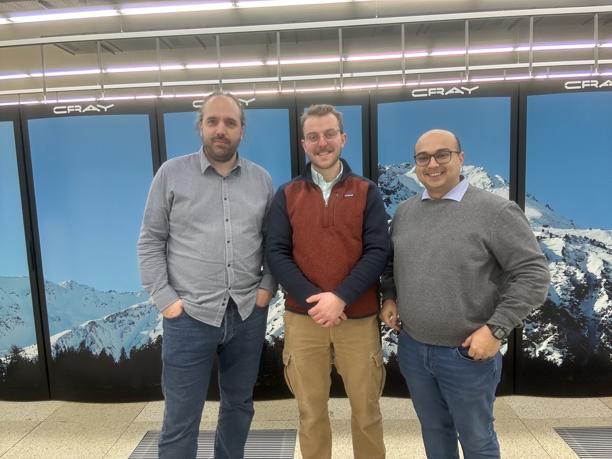 Our new Data Officer, Romain Graux @_romaingrx, visited the Swiss National Supercomputing Center @cscsch on Friday. The work being done by Pablo, Victor and their team is thoroughly impressive! We're grateful to CSCS for hosting our servers ☁️💻🚀