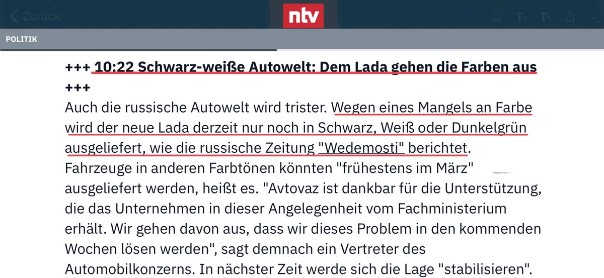 herbstzeit2018's tweet photo. Die russische #Autowelt wird trister. Wegen eines Mangels an Farbe wird der neue Lada derzeit nur noch in Schwarz, Weiß oder Dunkelgrün
#RussianWarCrimes #Sanktionen https://t.co/jy1hWdWK6A