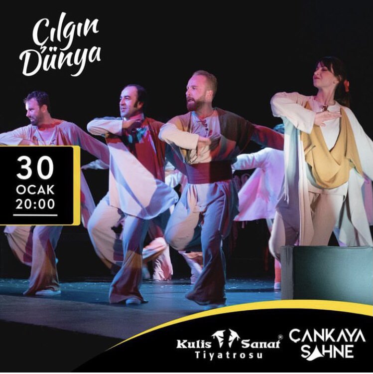 “Çılgın Dünya” Bu Akşam 20.00🕺💃🏻

@KulisSanat @cankayasahne 
#ÇılgınDünya #LopedeVega 
#Ankara #Tiyatro #Komedi