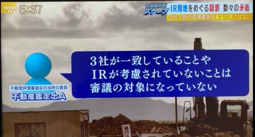 「3社が一致していることやIRが考慮されていないことは審議の対象ではなかった」