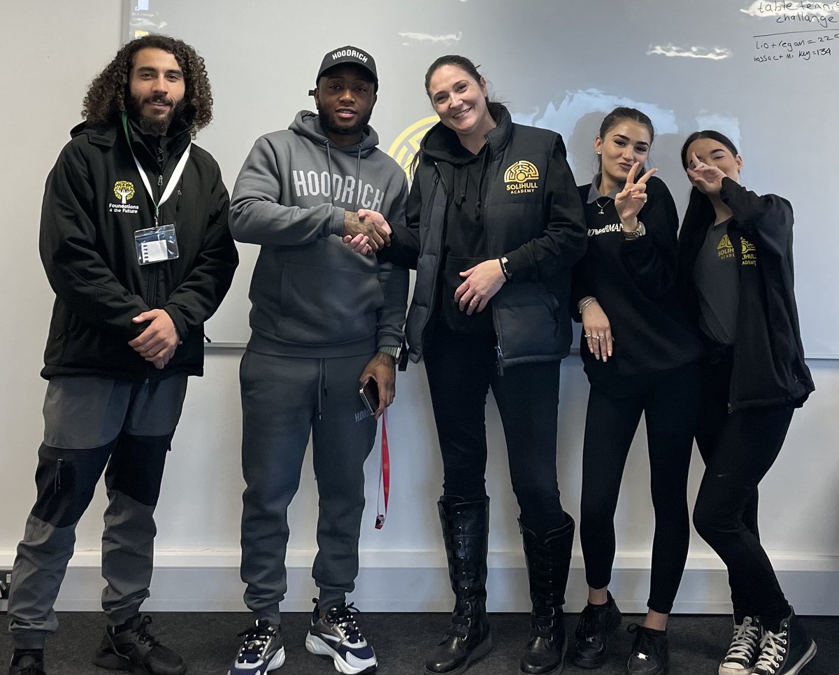 The founder of Hoodrich UK visited the Academy on Tuesday to deliver workshops to our pupils. Jay’s inspirational talk entitled “from Nothing to Something” focuses on how the values of hard work, dedication and ambition can pay off.  @Found4theFuture #FROMNOTHINGTOSOMETHING