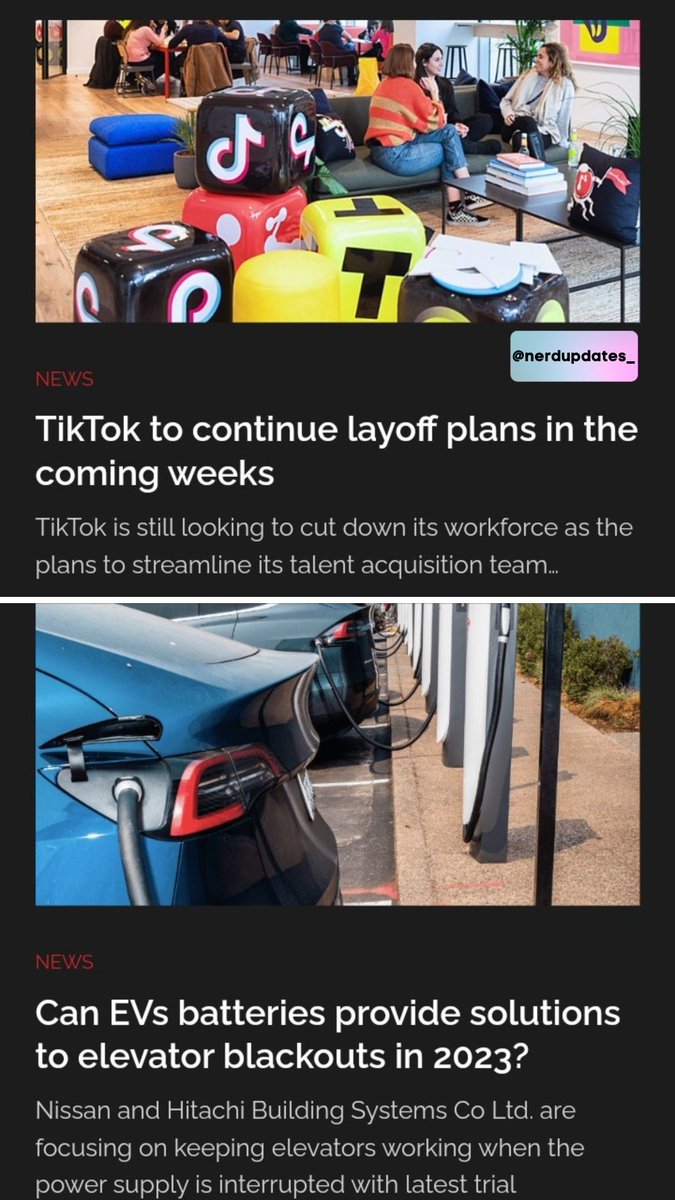 nerdupdates_'s tweet photo. Tech Dailies 📰 

Credits to @BBCBusiness, @techcabal , @bendadadotcom, @cnnbusiness, @businessdayng,  @techpointafrica, @techcrunch and @wired

- Nerd Updates😎

#NerdUpdates #ai #tiktok

⬇️⬇️⬇️ https://t.co/Ek59jTnBt3
