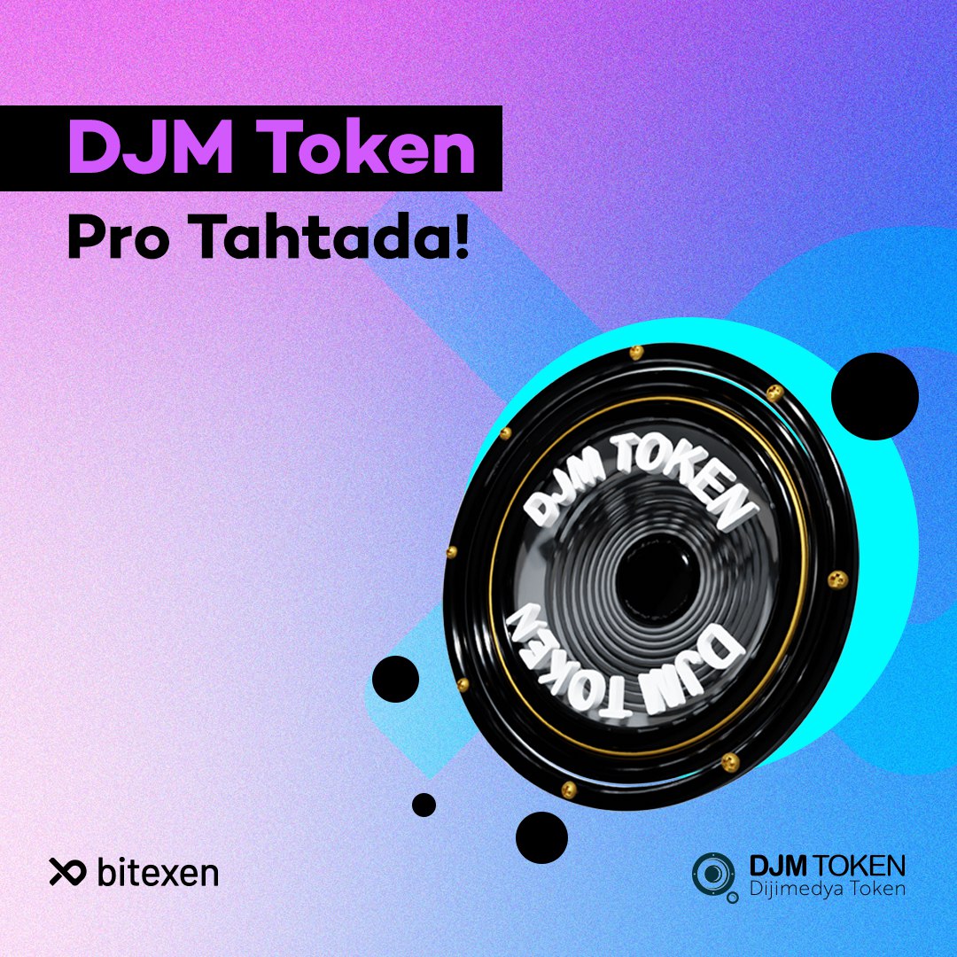 bitexencom's tweet image. #DJM Token PRO tahtada listelendi!
➡️Alım satım işlemleri için linke tıklayın: bit.ly/3RgeOd0