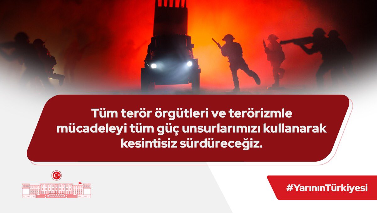 gencdevaantakya's tweet photo. Tüm terör örgütleri ve terörizmle mücadeleyi tüm güç unsurlarımızı kullanarak kesintisiz sürdüreceğiz.

#YarınınTürkiyesi https://t.co/lauAaB9jlz