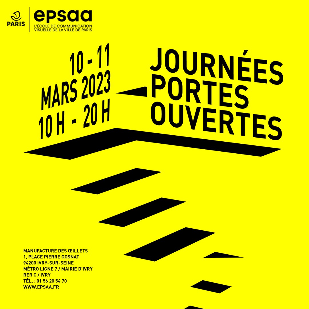 EcoleEPSAA's tweet photo. #Savethedate ! Les 10 et 11 mars 2023, rendez-vous aux #JPO.
🤓 #Lycéens, #bacheliers, amateurs d'#arts #graphiques et de jeune #création, ne manquez pas cette occasion de découvrir l'#EPSAA.
🔗 https://t.co/5fBcq74uJc https://t.co/ruwoWdu1Dx