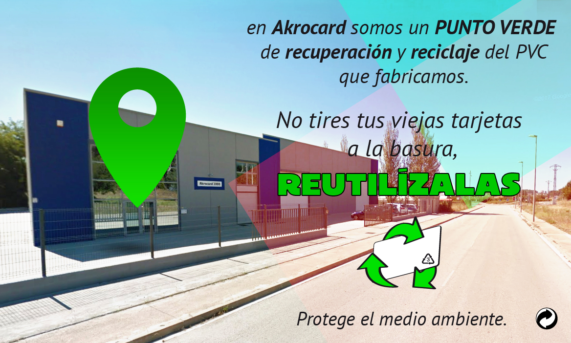 akrocard's tweet photo. Akrocard: un PUNTO VERDE de recuperación y reciclaje del PVC. En akrocard imprimimos y fabricamos tarjetas de PVC. El PVC es el plástico menos dependiente del petróleo con diferencia, es un material 100% reciclable, económico y duradero, https://t.co/7xVb4i37in