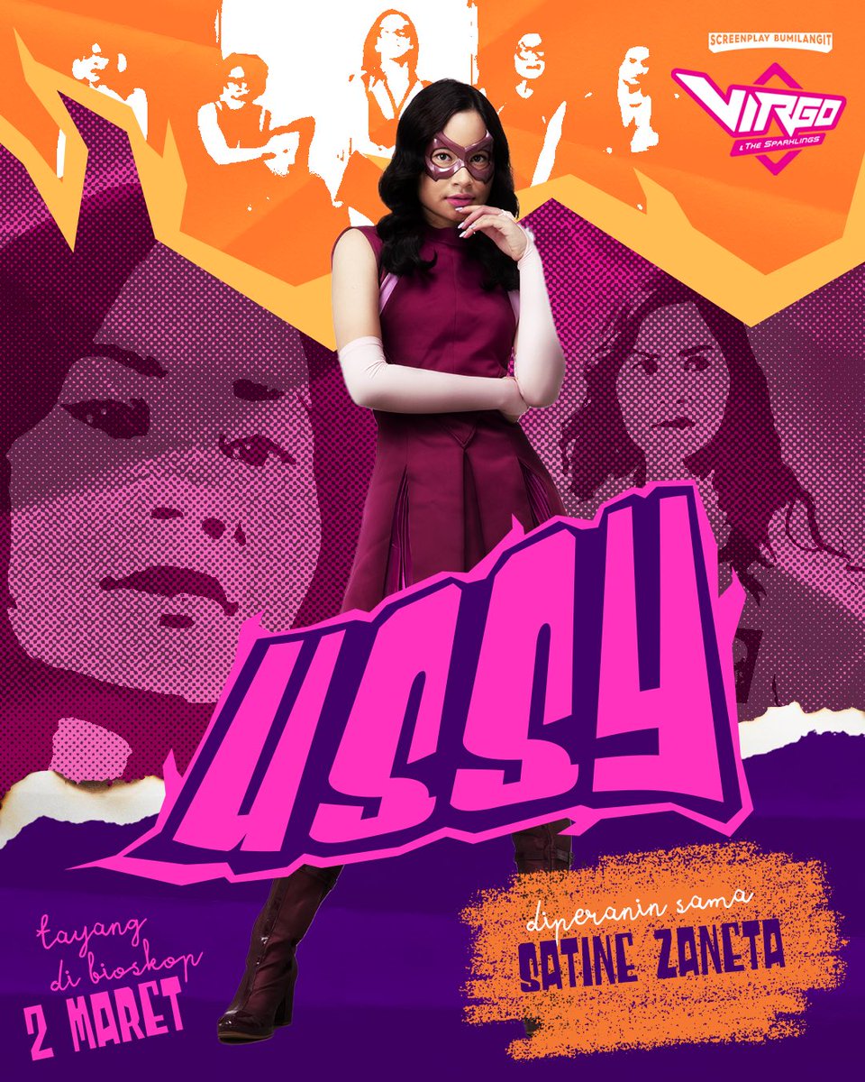 @satinezaneta sebagai Ussy. 

Virgo and The Sparklings tayang di bioskop 2 Maret 2023!

#VirgoandTheSparklings