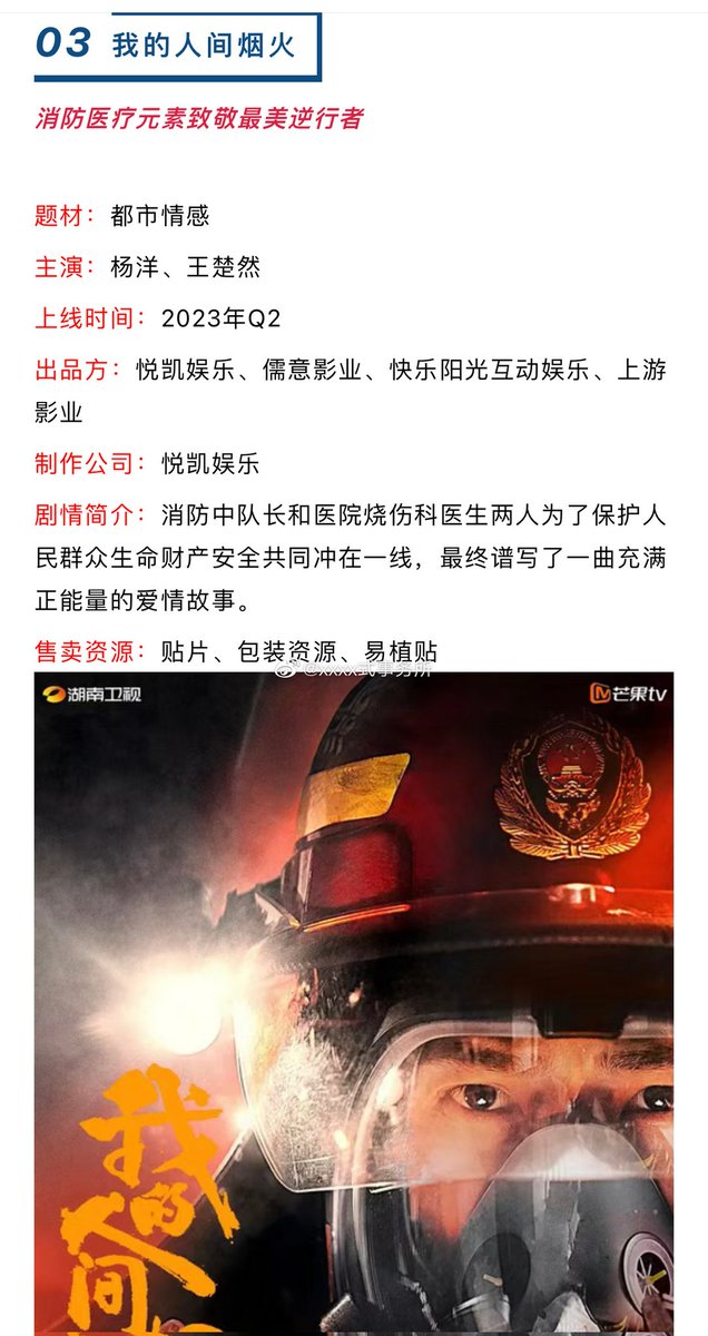 saltymeloni's tweet photo. TV Series "My Fireworks on Earth" (Fireworks of My Heart)《我的人间烟火消》
Theme: Urban Emotion
Starring: #YangYang and #WangChuran
Launch time: Q2 of 2023 https://t.co/6glu2salQX
