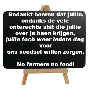 Usmie56's tweet photo. #trotsopdeboer
#boerenbedankt
#voedselproductie
#nofarmersnofood https://t.co/qWl4VZmBXO