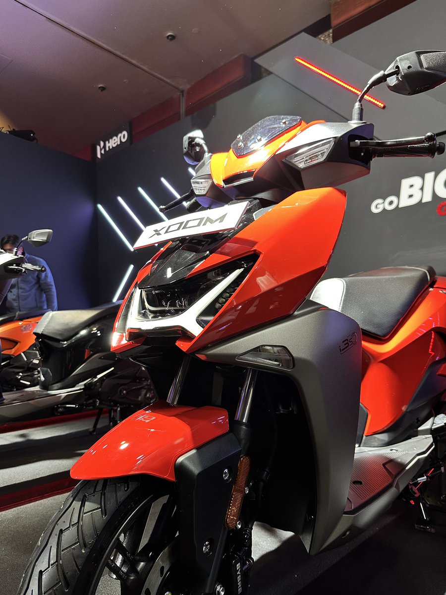BenGracias's tweet photo. Hero MotoCorp launches its first product for 2023. Priced at ₹68,599, the Hero Xoom 110 is a sporty 110cc scooter with connected features and quite a few segment first tech additions. Riding it soon. https://t.co/vb7UTCT2Hq