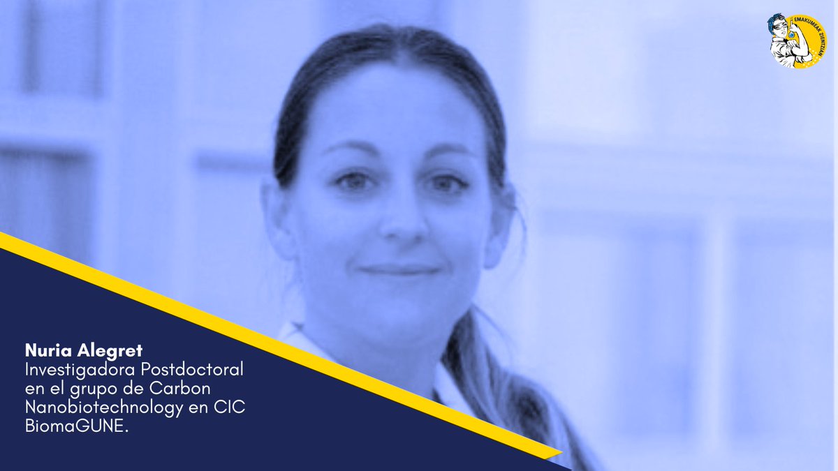 Emakumeak Zientzian (@emakzientzian) on Twitter photo <a href="/Nun_alra/">Nuria Alegret</a> <a href="/CICbiomaGUNE/">CIC biomaGUNE</a> -ko Carbon Nanobiotechnology taldeko doktoratu ondoko ikertzailea da.
@Biodonostia -ko mahai inguruan egongo da bere esperientzia partekatzeko prest.
Eman izena hemen: emakumeakzientzian.eus/ekitaldiak/dok…
#emakumeakzientzian <a href="/Nun_alra/">Nuria Alegret</a> <a href="/CICbiomaGUNE/">CIC biomaGUNE</a> -ko Carbon Nanobiotechnology taldeko doktoratu ondoko ikertzailea da.
@Biodonostia -ko mahai inguruan egongo da bere esperientzia partekatzeko prest.
Eman izena hemen: emakumeakzientzian.eus/ekitaldiak/dok…
#emakumeakzientzian