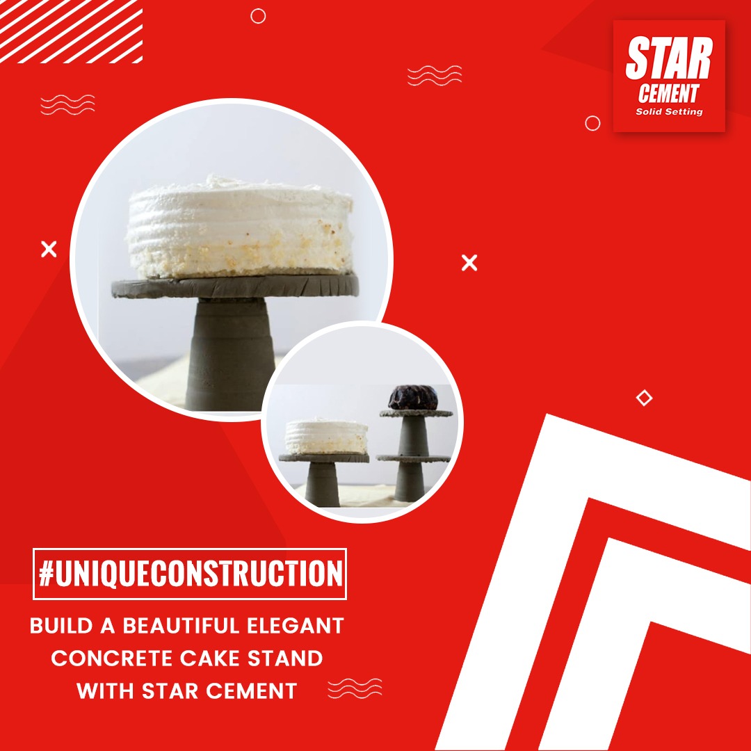 StarCementKol's tweet photo. Make your own Elegant Concrete Cake Stand using Star Cement.
#UniqueConstruction #ConcreteCakeStand #Unique #Construction #StarCement https://t.co/KsPOgnOklS