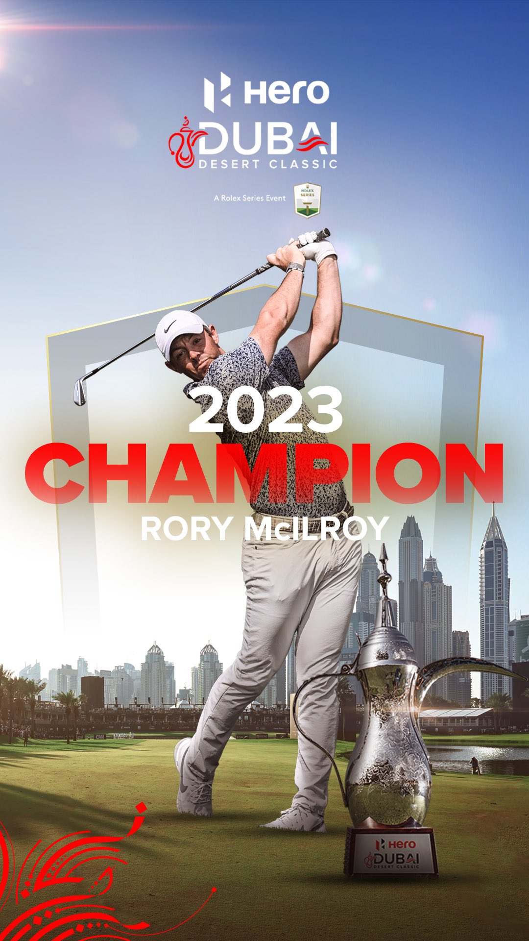 How much money each golfer won at the 2023 Hero Dubai Desert Classic