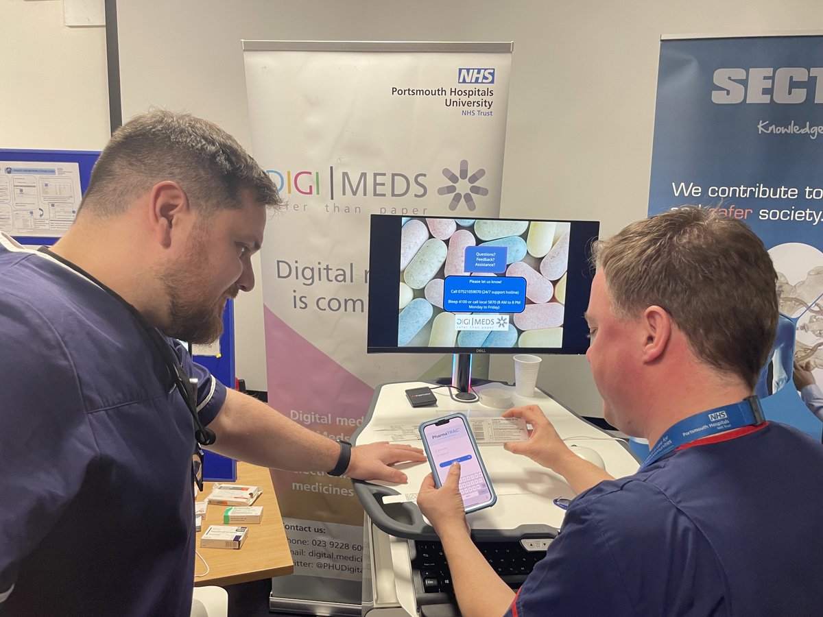 PHUDIGITAL's tweet photo. It's Digital Health Roadshow day🎉

All @PHU_NHS staff encouraged to drop by until 4pm today to learn all things digital

Join us in the Lecture Theatre on E-Level at QA Hospital 📍

#PHUDigitalHealthRoadshow #DigitalTransformation https://t.co/QgAbMahTNx
