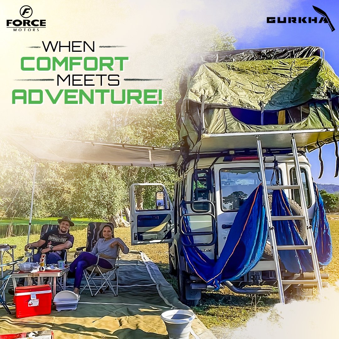 ForceGurkha4x4's tweet image. Life is better when you're camping. 🏕️ And the Force Gurkha will make you feel right at home on all your road-tripping getaways!

🏞️BearValleyCamp
📸:Diana Albuquerque @dalvisalil13 
#camping #rooftoptent #AdventureGetsReal #family #nature #jungle #AdventureDrives #GurkhaDrives