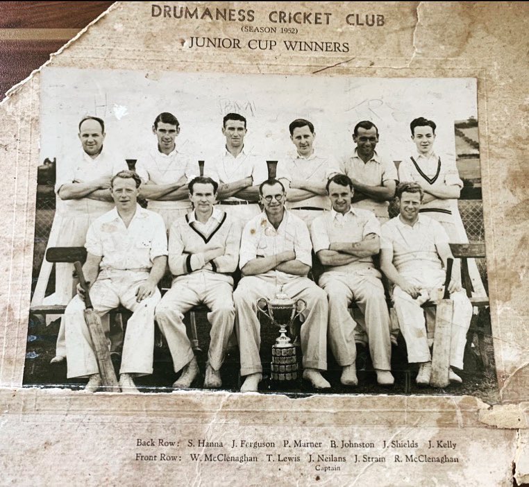 Drumaness_CC's tweet photo. Flashback Monday. Today we look back at the legends of our fine club. Pics of the fantastic 1952 &amp; 1988 league &amp; Junior Cup winning teams. Some great characters and great men we have had grace our club through the years 🏏 @NCU_News @cricketireland https://t.co/dk5Z5bcHXU