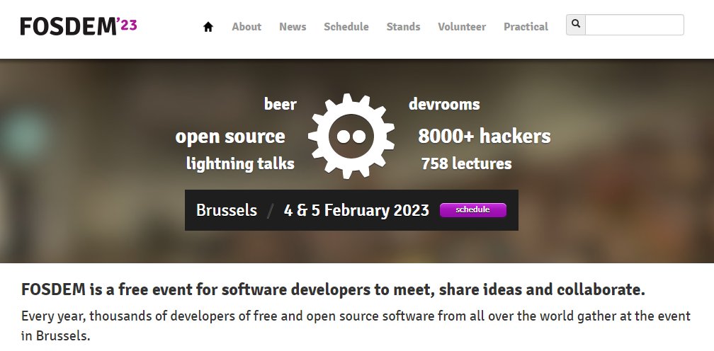 Looking forward to speaking at the Python Dev Room at FOSDEM 2023 in Brussels, Belgium on Feb 5.

I'll be giving an introduction to async programming in Python: fosdem.org/2023/schedule/…

#python #pycon #fosdem #fosdem2023 #talk