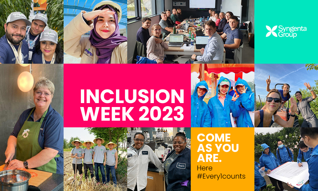 Kick-off #InclusionWeek2023 with Syngenta Group! We celebrate our unique qualities and embrace differences. D&I is key to a strong company. #Allyship in action, creating an #inclusive environment where everyone can thrive. Unique perspectives drive innovation. #Every1Counts