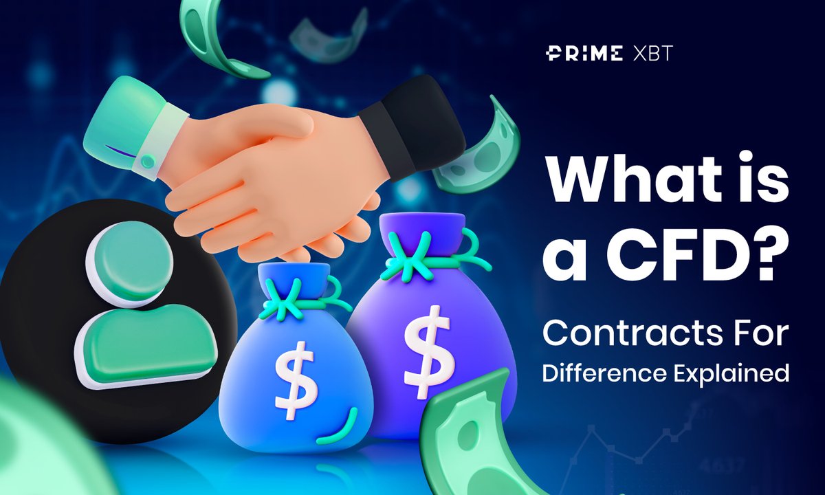 PrimeXBT's tweet photo. 💸 CFDs allow traders to profit from price swings without having to own the underlying asset.

🤓 Learn about CFDs, what are they, main features, assets you can trade with them, trading strategies, and more here: https://t.co/kshykkHQuT https://t.co/bFeXpzsMWC