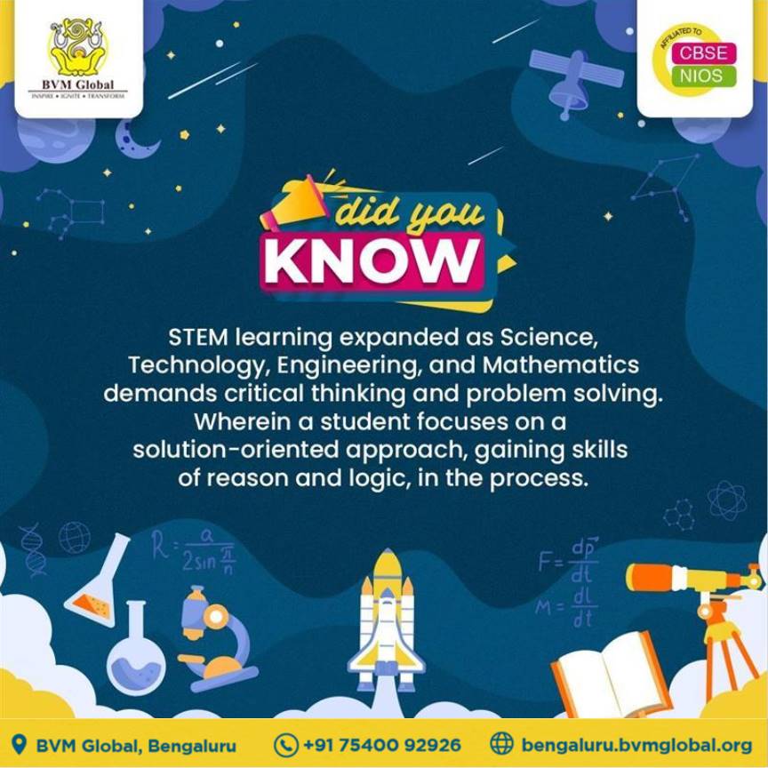 GlobalBvm's tweet image. That's an excellent fact to know. Hit ❤️ if you agree!
bvmglobal.org
#stemlearning #robotics #schoolrobotics #cbseschools #bestcbseschool #topcbseschool #showcaseschool #cbseschool #openschooling #learningisfun #admissionsopen #bestschoolinbangalore #bestschool