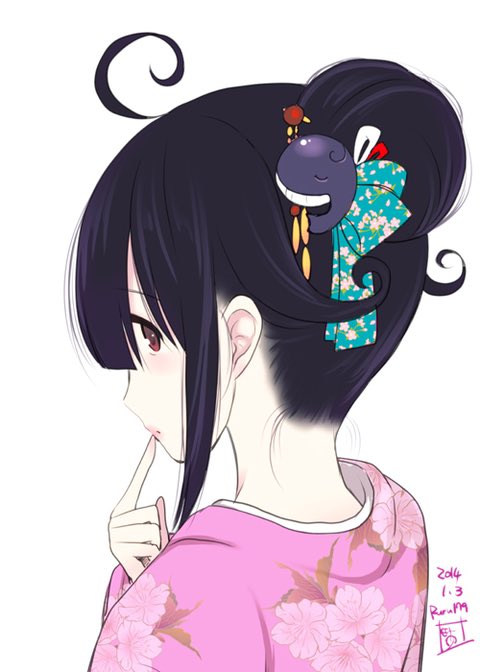 「hair up kimono」 illustration images(Latest)