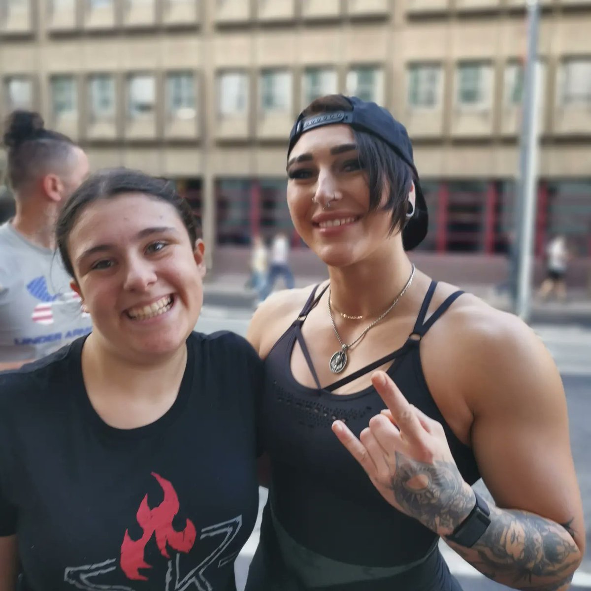 Congratulations to @RheaRipley_WWE on winning the '#RoyalRumble. I had the honour of meeting her at #clashatthecastle and she is one of the nicest people