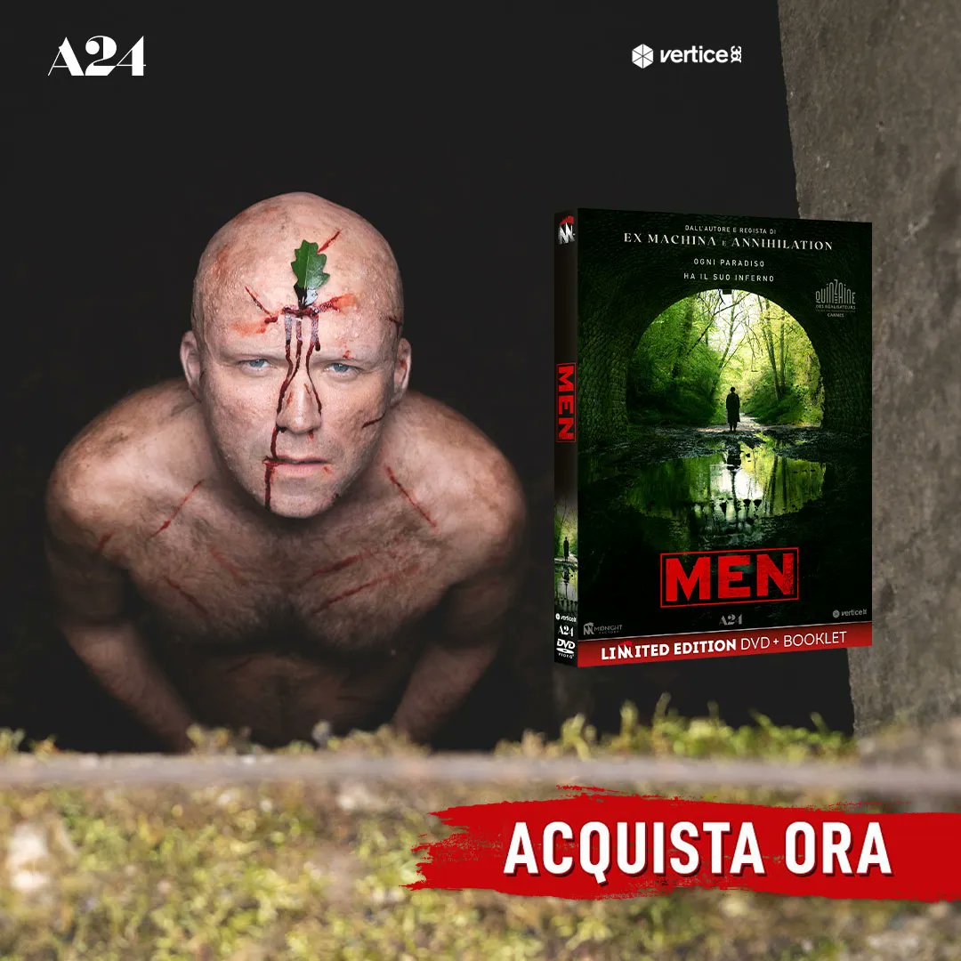 00factory's tweet image. Al suo terzo lungometraggio, Alex Garland arriva con un folk horror d’autore in cui la mascolinità tossica permette al soprannaturale di esplodere con mostruosa violenza. #Men vi aspetta in home video Limited Edition #MidnightFactory! Acquista ora ➡️ bit.ly/3tYXpuH
