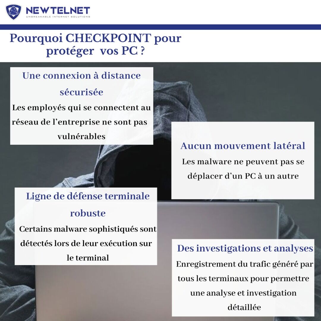 newtelnet's tweet photo. L’absence de frontières des réseaux actuels redéfinie la protection des postes de travail.💻🔐

Notre solution #CheckPoint vous crée un espace de travail d’entreprise isolé sur des  appareils personnels, facilitant la protection des données et des actifs  de l’entreprise. https://t.co/sLFdmiKRQb