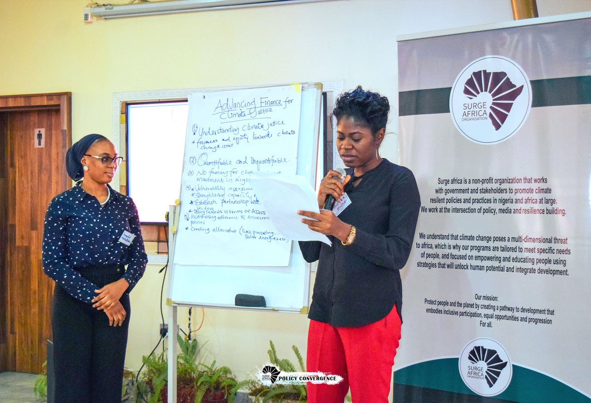 26/1/2023
Policy Convergence: Designing Pathways to Climate Governance. @SurgeAfricaOrg created a space where activists, advocates, philanthropists and government stakeholders converged to advance climate governance.