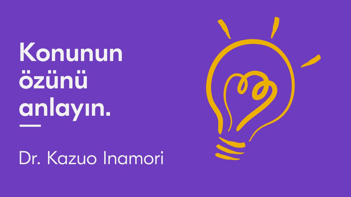 Bir konunun uzmanı olmak, konuya kendini vererek konunun özünü anlamaktır. Bir kere hakikate ulaşırsak her konu ve durumda yeteneğimizi gösterebiliriz. Felsefemizi keşfedin: bit.ly/3wLoCCh #KyoceraPhilosophy #MondayMotivation #KyoceraFelsefesi #PazartesiMotivasyonu