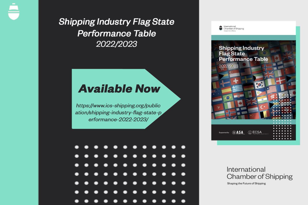shippingics's tweet photo. PRESS RELEASE : 'Shipping Industry Flag State Performance 2022/2023'
▪ This Table summarises factual information in the public domain that might be helpful in assessing the performance of flag States.
https://t.co/Be6TuzgwTU
#shipping #maritimenews #flagstate #publication https://t.co/Udtmt1DcRd