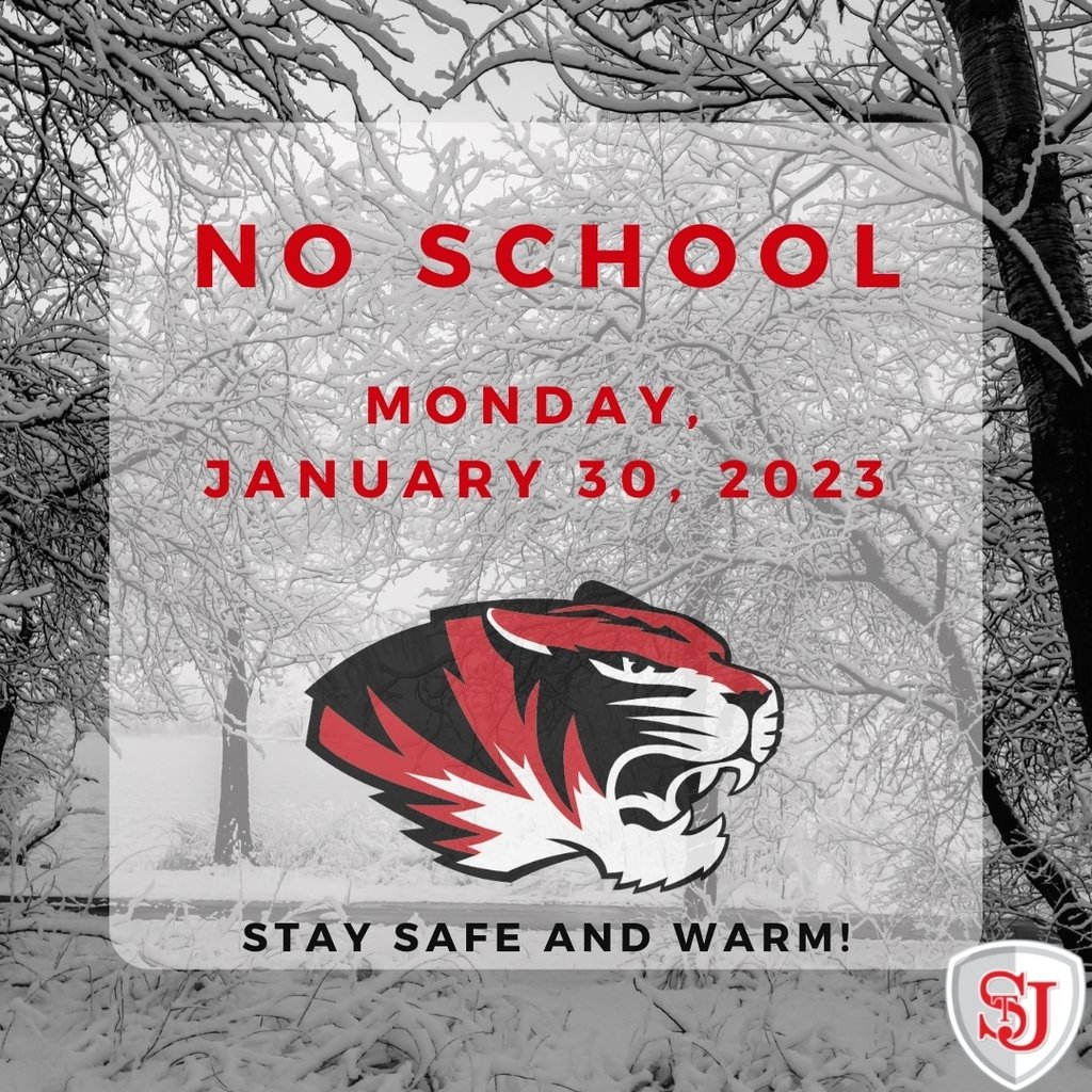 Due to ice-covered roads, St. James R-I School District will not be in session today, Monday, January 30, 2023. Stay safe!