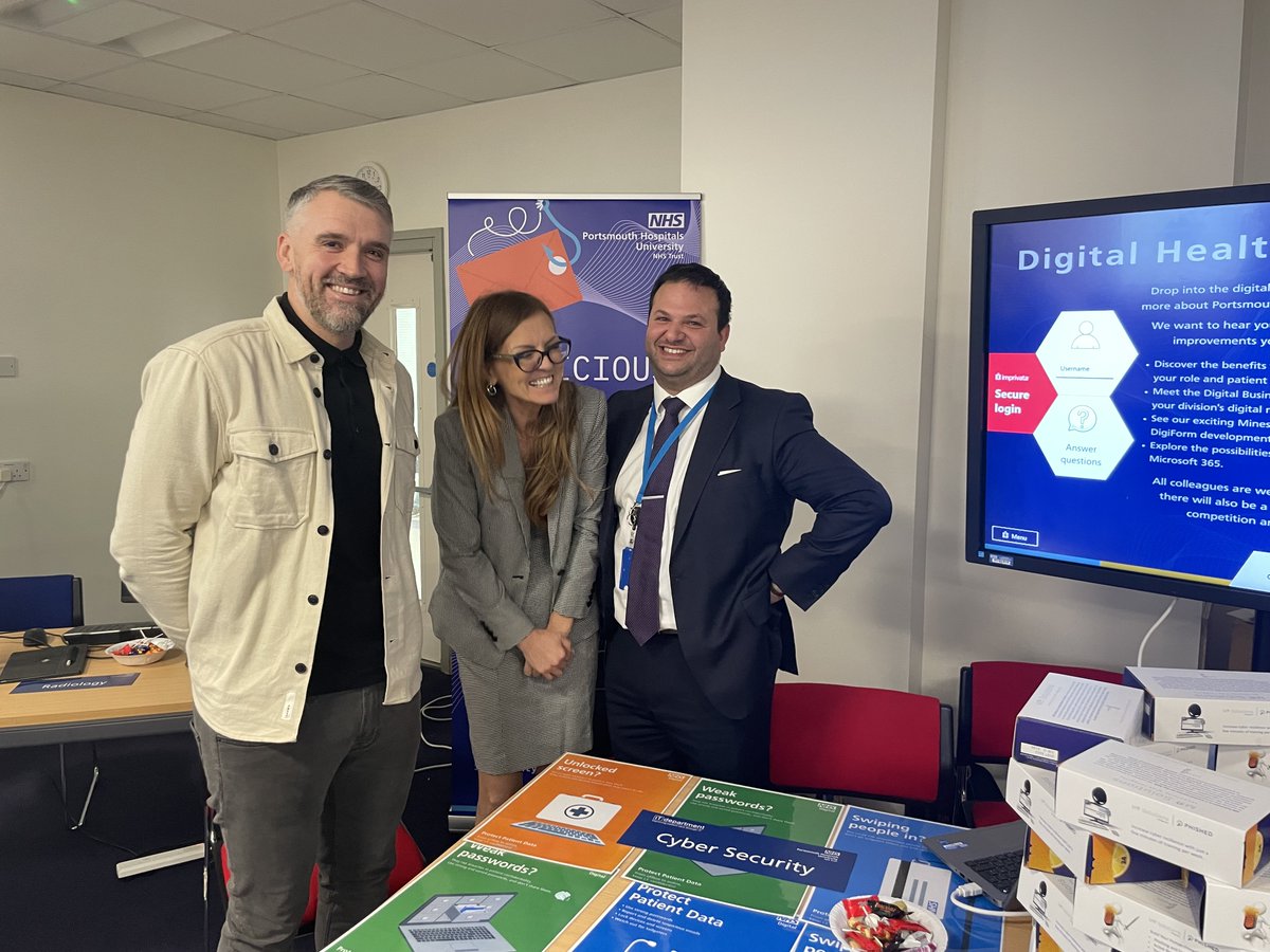 It's Digital Health Roadshow day🎉

All <a href="/PHU_NHS/">Portsmouth Hospitals University NHST</a> staff encouraged to drop by until 4pm today to learn all things digital

Join us in the Lecture Theatre on E-Level at QA Hospital 📍

#PHUDigitalHealthRoadshow #DigitalTransformation