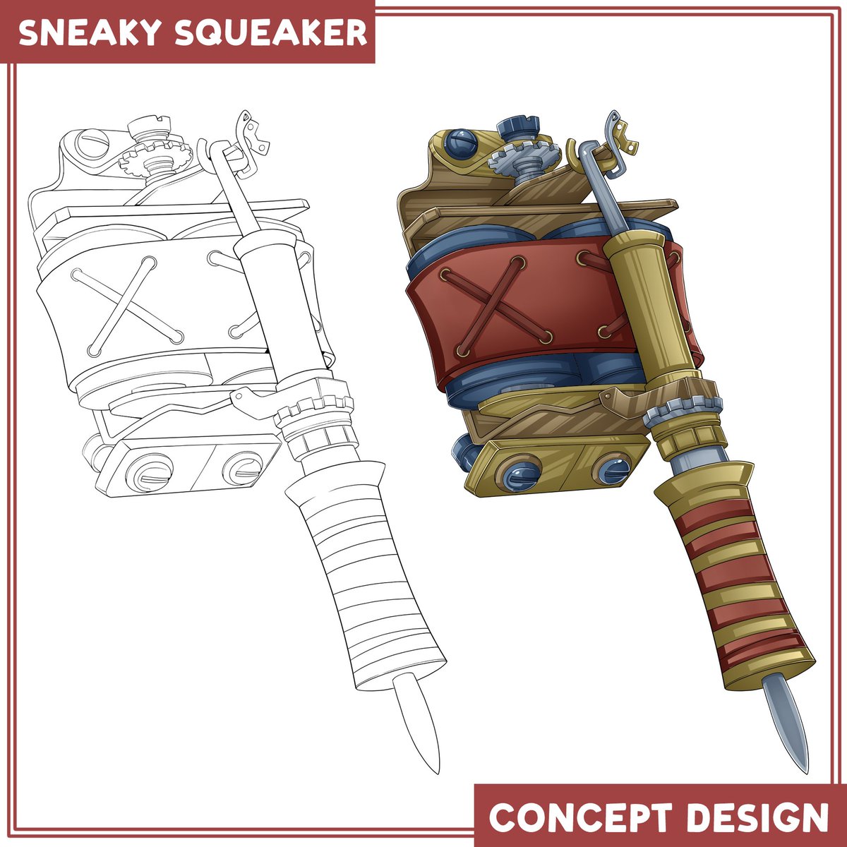 tattooversee's tweet photo. 🚀 Master's Arsenal proudly presents: The design details of Sneaky Squeaker, a special kind of tool you can use if you like a more silent gun. We hope you like them!

@sidequestvr 
@metaquest 

#MOTT #vr #rogstudios #metaquest #oculus #quest #sidequest #applab #steam #vrgaming https://t.co/bRBsbV9Q6M