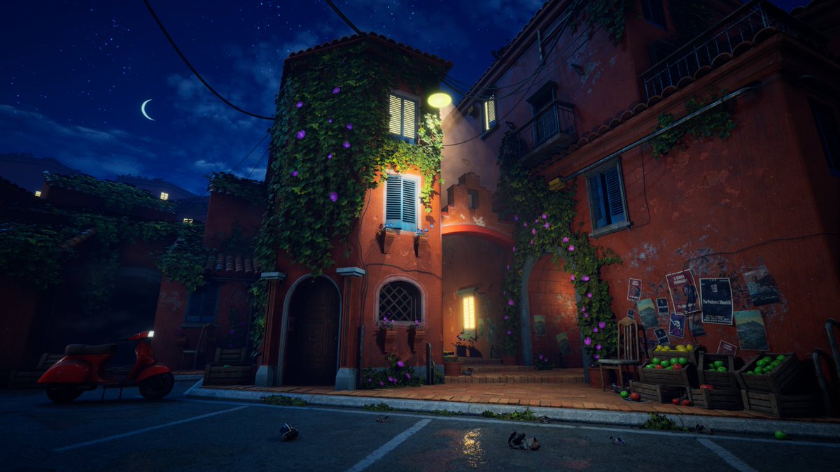 nkmrtmy_CA's tweet photo. BG05自由背景課題でイタリアのストリートの一角を制作しました！
前回の課題での反省を活かして制作を進めることが出来ました！🛵

#クリエイティブアカデミー
#UnrealEngine #Maya #photoshop #Zbrush #Substance3DPainter #Substance3DDesigner https://t.co/ixNQWBJdPT