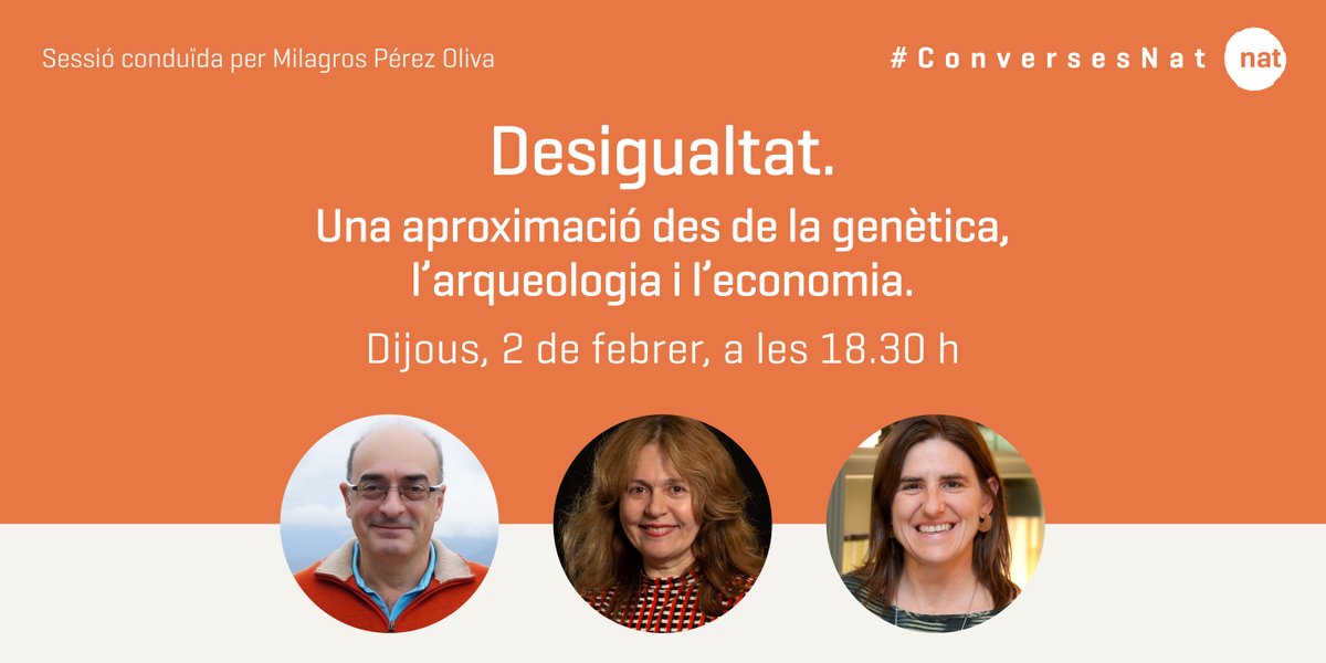 📢Our researcher <a href="/farre_lidia/">Lídia Farré</a> will participate in a gathering at <a href="/museuciencies/">MCNB</a> to talk about #inequality from the economics perspective. Will you miss it?

📆February 2
⏰18:30
📍Museu de Ciències Naturals de Barcelona
#ConversesNat #Economics #EconTwitter