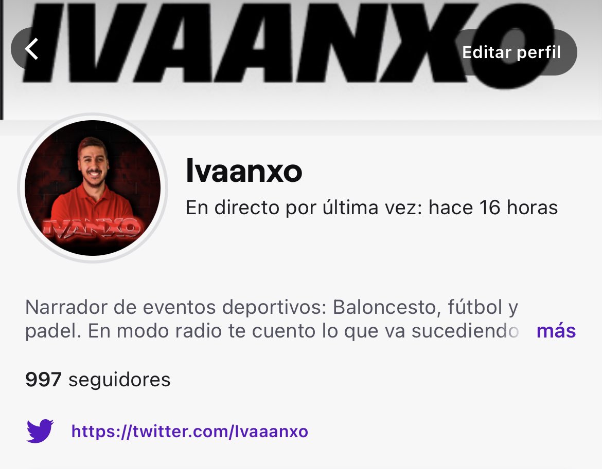 Colega, después este fin de semana que hemos narrado 13h sin parar, nos hemos quedado a solo 3 follows de ser milenarios!!! 
Twitter puede hacer su magia???
Mañana martes volvemos a los directos con narración de la euroliga familia!!!