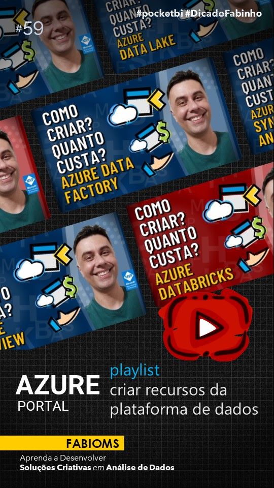 Davillamizara's tweet image. Learn how to create azure data platform features by watching this playlist.

▶️ youtube.com/playlist?list=…

#microsoft #dataplataform #dataanalyst #sqlserver #azure #sql #database #pocketbi #dailypost #DicaDoFabinho  Translated using #MicrosoftPowerAutomate
