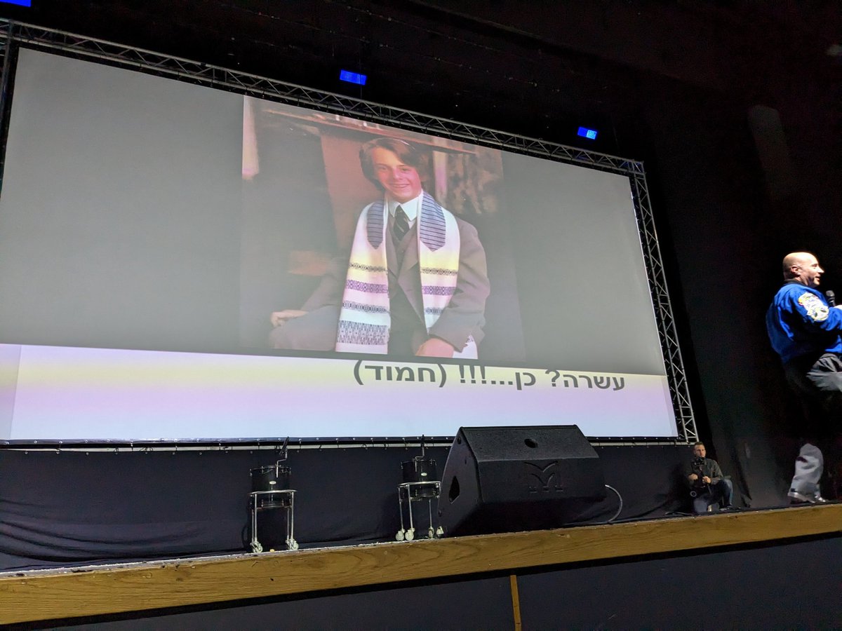 Golans_mom's tweet photo. Translator to Hebrew also excited to see @astro_g_dogg at age 13
( Hebrew translation added (cute!) In Hebrew) https://t.co/zD9QLejcXd