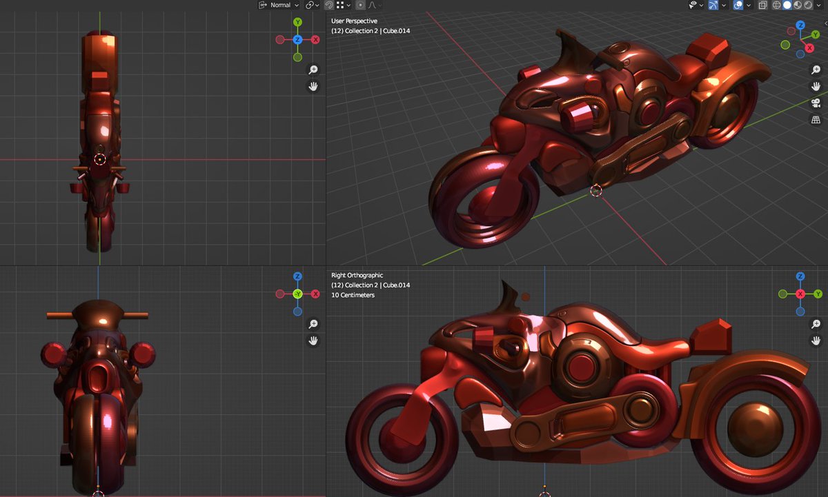 학생들과 라이브 스터디 중 오랜만에 블랜더 모델렝..역시 작업할 때가 젤 좋아.. 역시 컨셉 잡는게 어렵다 …