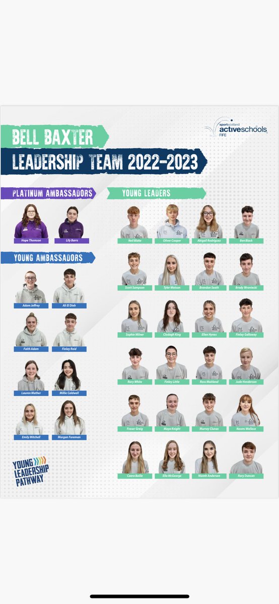 Bell Baxter Young Ambassadors and Leaders Team tweet media