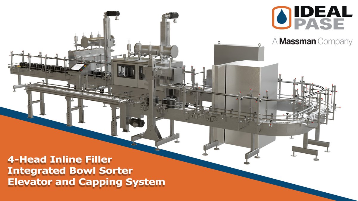 IDEALPASE's tweet photo. The IDEAL PASE 4-Head Inline Filling Machine https://t.co/7u9l4RWBqb
#packaging #idealpase #dtm #massman #liquidfilling #capping #closing https://t.co/Ukn7BCDu5B