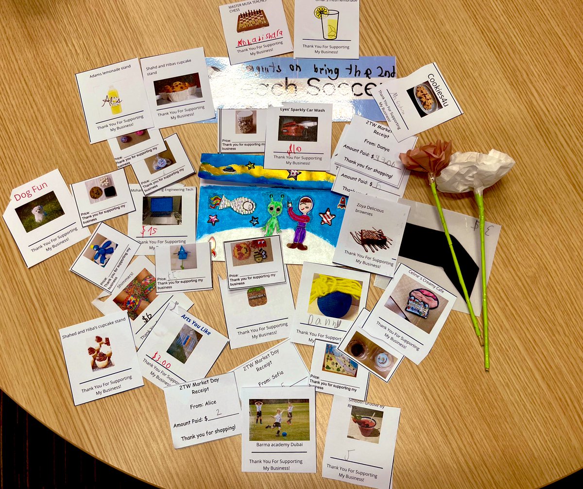 nohabish's tweet photo. Exciting shopping spree ✅ What an incredible #learningshowcase presented by our Gr.2 #Entrepreneurs , as they culminate their #Economics UOI! Such creative #Products, #Services & #marketing ♥️Thx Gr.2 teachers & parents for supporting our funtastic event! #Reallifeconnection https://t.co/O2dU5yCUdQ