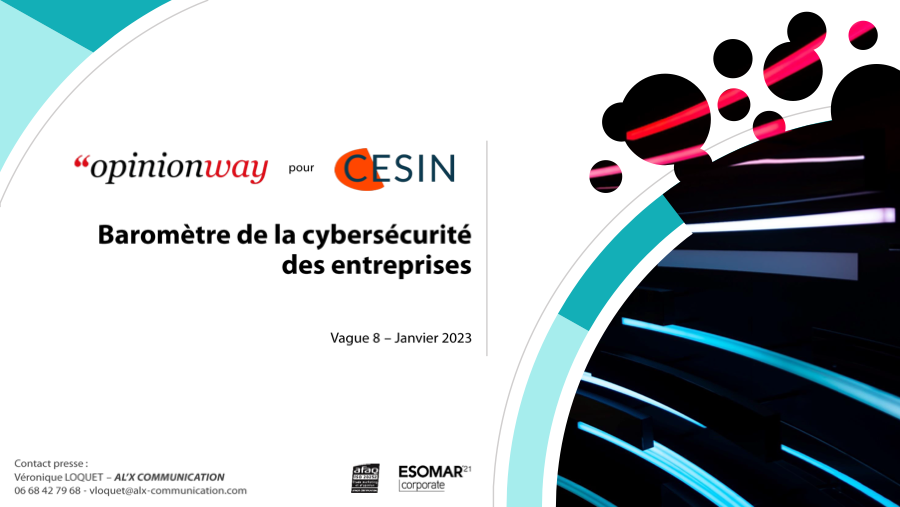 Cybersécurité des entreprises en 2023 – Résultats de l’enquête du 8è Baromètre annuel CESIN-OpinionWay 
@OpinionWay <a href="/CESIN_France/">CESIN</a> 
Pour consulter l'intégralité de l'enquête ➡️lc.cx/f9suGA