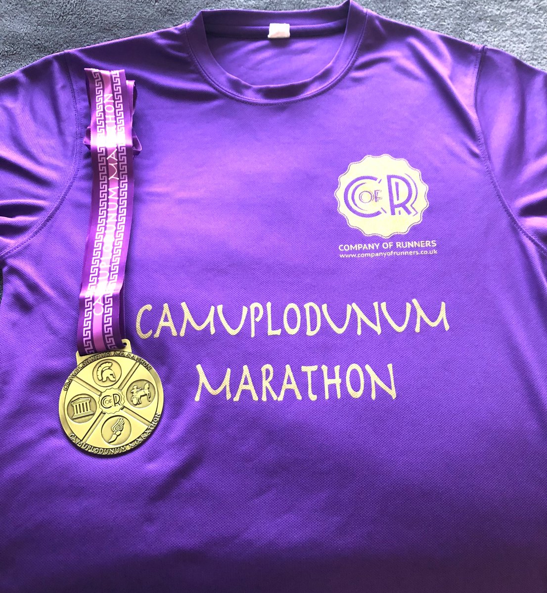 companyofrunner's tweet photo. *Medal Monday* β¦..the Camuplodunum Marathon medals arrived today! π
π π Yet again John has designed a fantastic bespoke medal.
Sign up to this trail Marathon on 1 April to get oneβ¦:
https://t.co/ZFxOcloN1R #trailmarathon #colchester #essexrunning #runningbling https://t.co/nEBvJ1CMhp