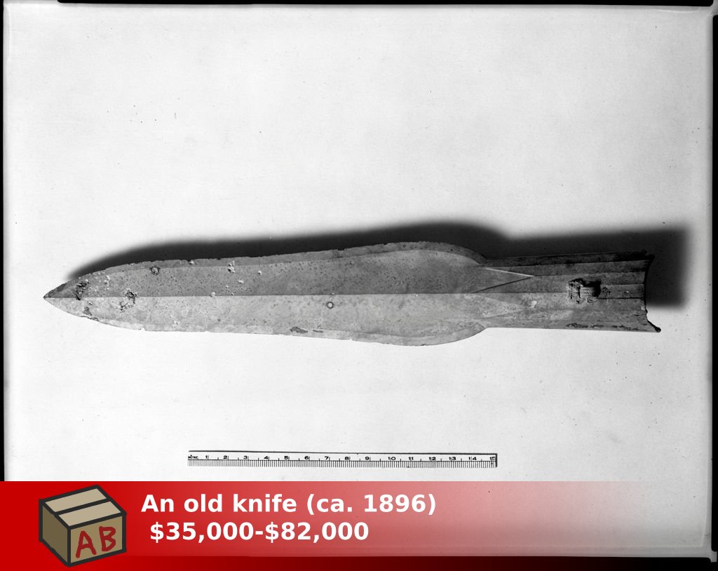 AppraisalBot's tweet photo. An old knife https://t.co/wnfhNspbM8 #harvardartmuseums https://t.co/Ogt2cgz38V